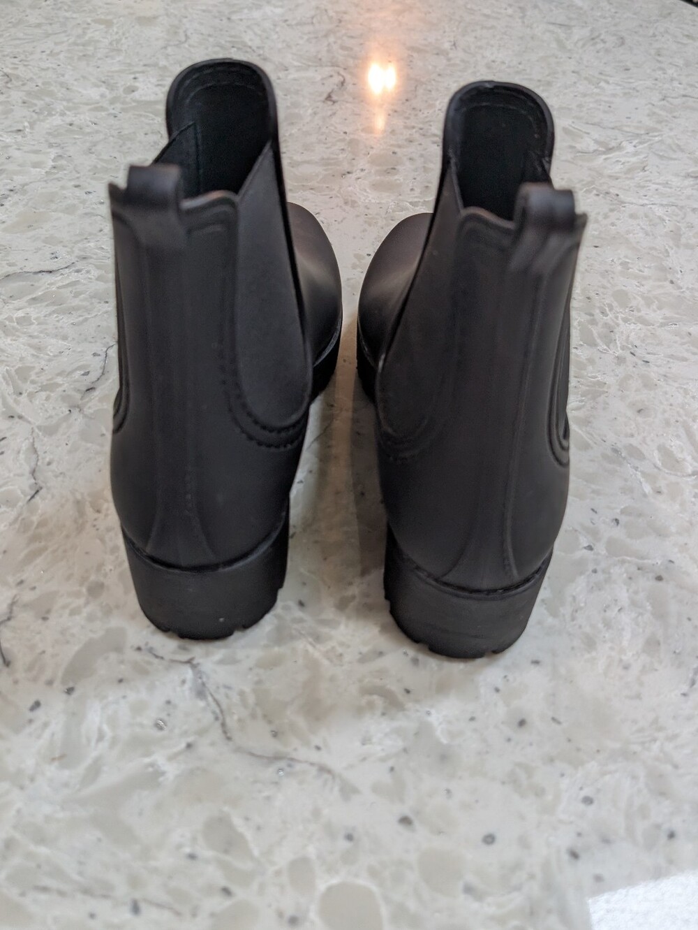 Jeffrey Campbell Raindrop Chelsea Boot Chunky Matte Black 9 - Picture 4 of 6